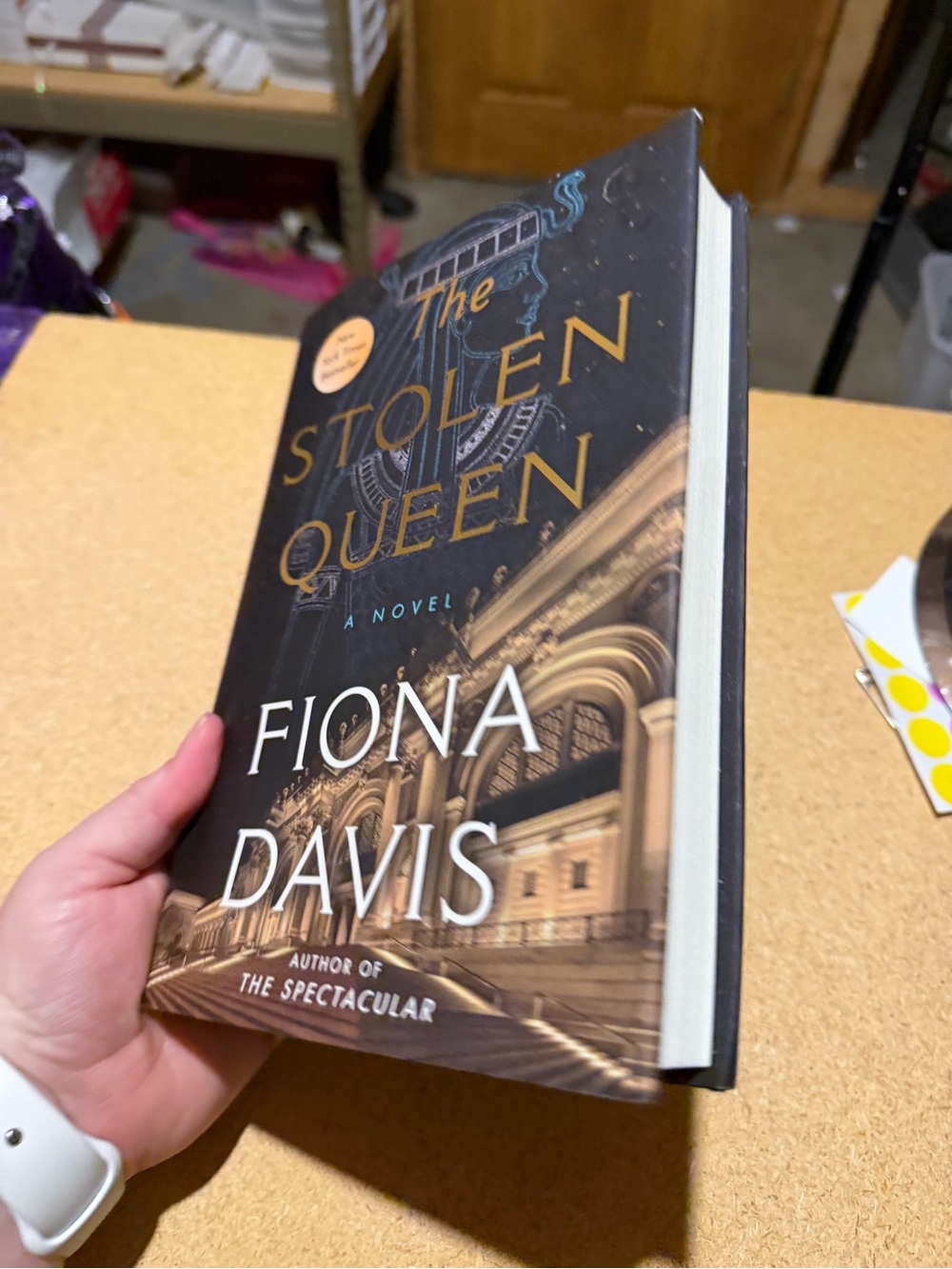 Fiona Davis The Stolen Queen Hardcover - Black and Gold Cover